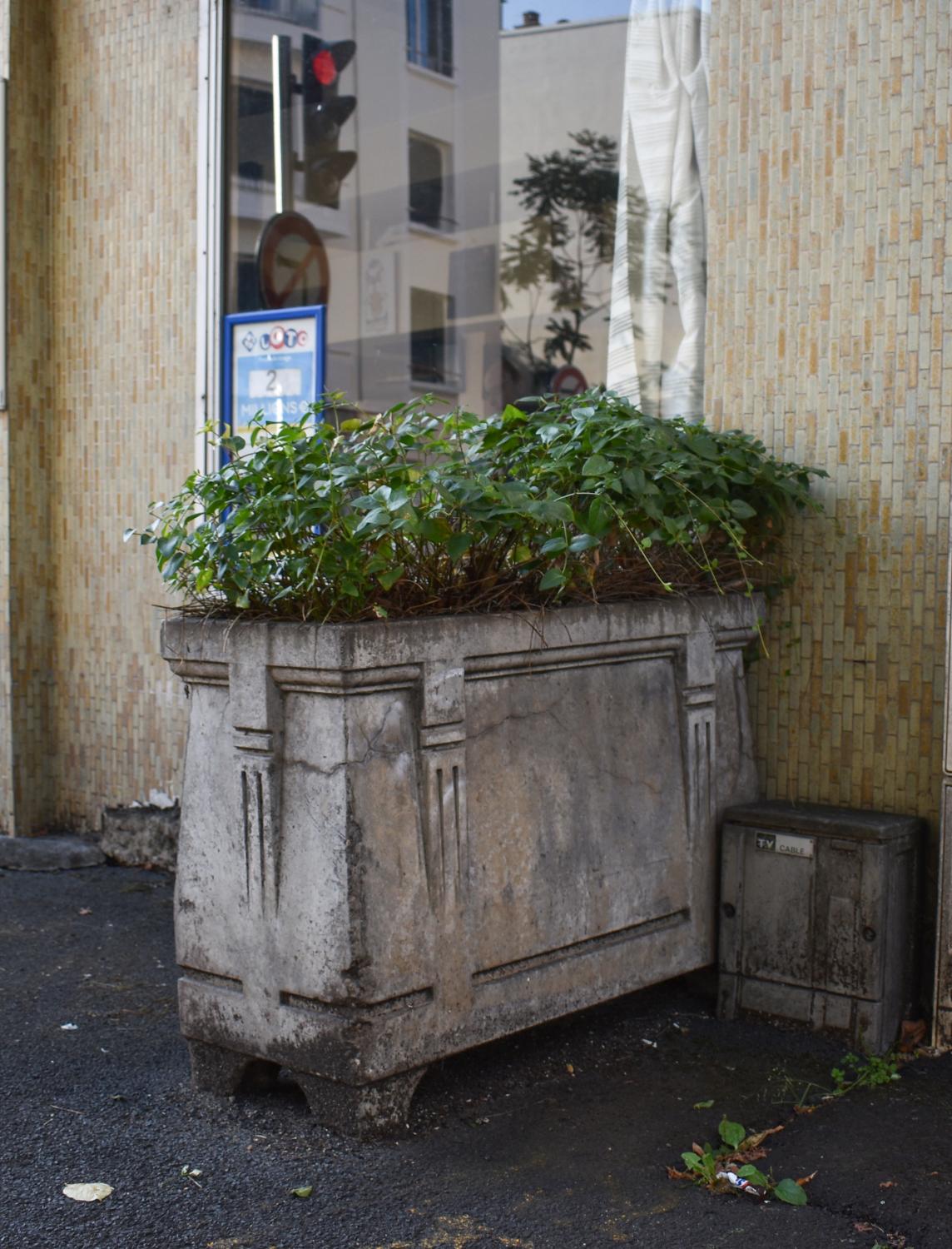 Jardinière publicitaire