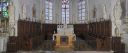 Lambris de demi-revêtement : tour du choeur, portes, stalles et crédences
