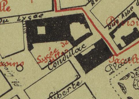 Collège de jésuites, dit Royal-Dauphin, puis école centrale, lycée, collège royal, lycée de garçons puis lycée de jeunes filles, actuellement cité scolaire Stendhal