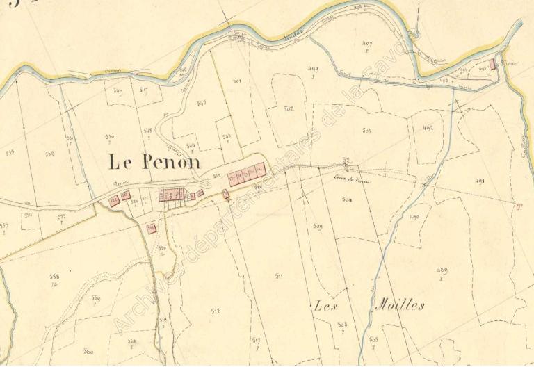 Scierie Ginollin, Donat et consorts ou scierie des habitants de Penon actuellement vestiges