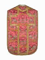 chasuble, étole, manipule, voile de calice : ornement rose