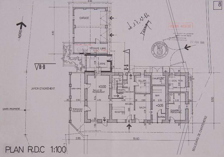 Remise agricole et logement, dépendance du domaine de Chantemerle, puis maison, puis hôtel de voyageurs, dit Auberge de Chantemerle, actuellement résidence meublée Le Chantemerle