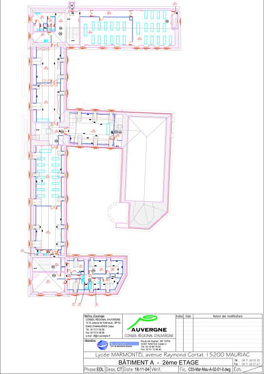 Collège de jésuites de Mauriac, puis collège royal, puis école secondaire municipale, puis collège municipal, actuellement lycée polyvalent Marmontel