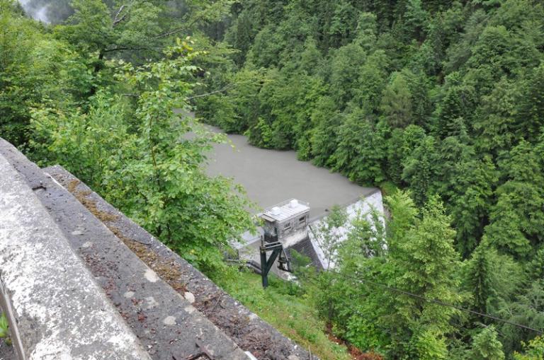 Barrage des Mottets et prise d'eau du Flon