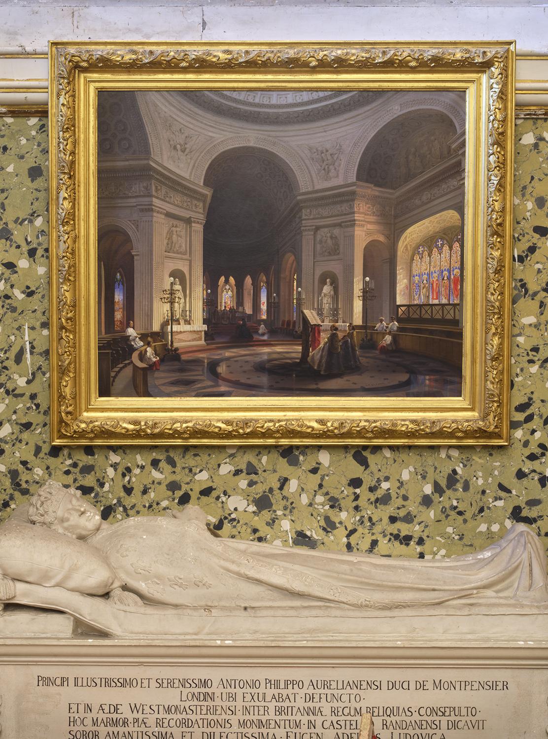 tableau : Vue n°2 de l'intérieur de la chapelle de Dreux