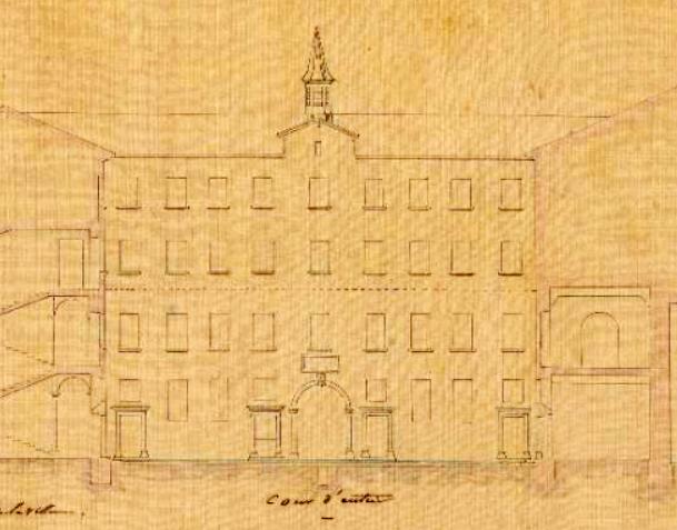 Église du collège des jésuites de Grenoble, puis chapelle du lycée de garçons, salle de gymnastique, amphithéâtre, actuellement centre de documentation de la cité scolaire Stendhal