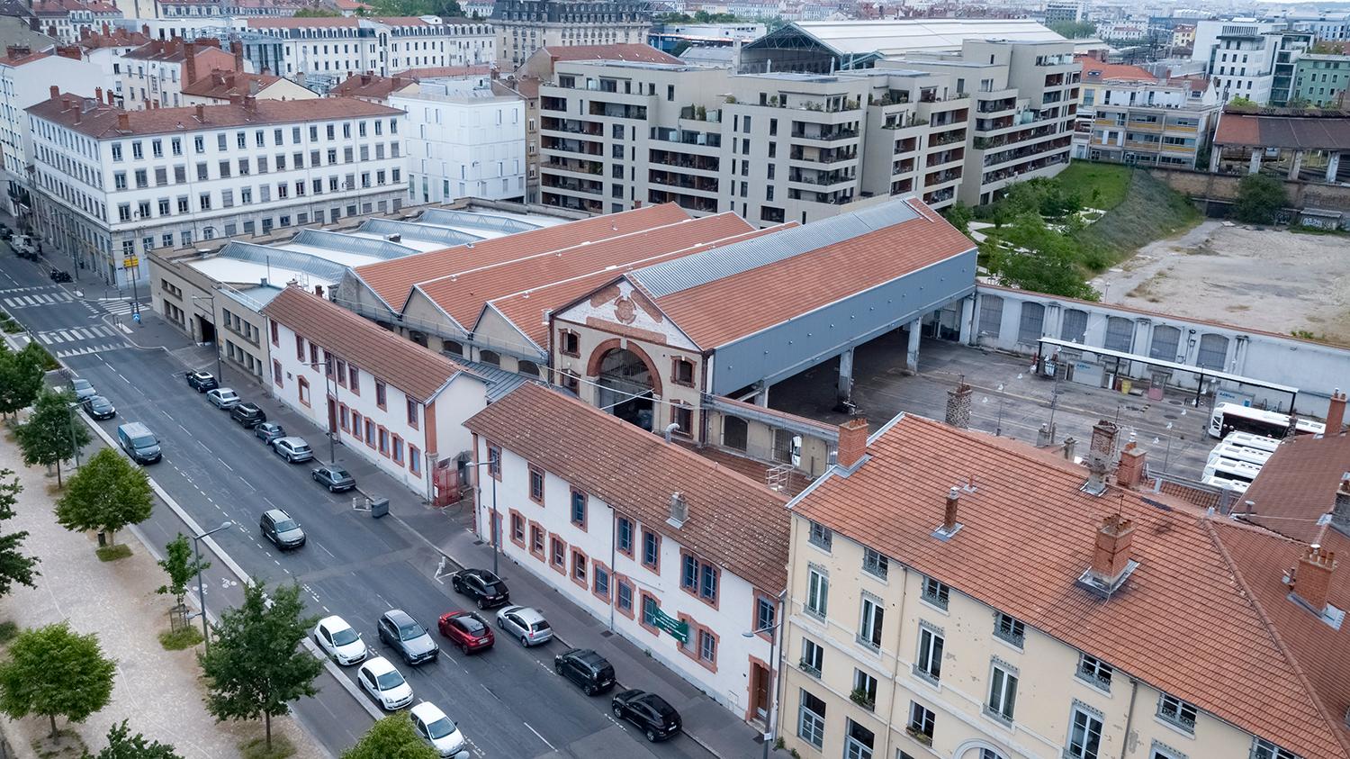 Usine de construction navale SATRE dite les Etablissements Henri Satre puis dépôt de tramways de la Cie des omnibus et tramways de Lyon actuellement dépôt TCL