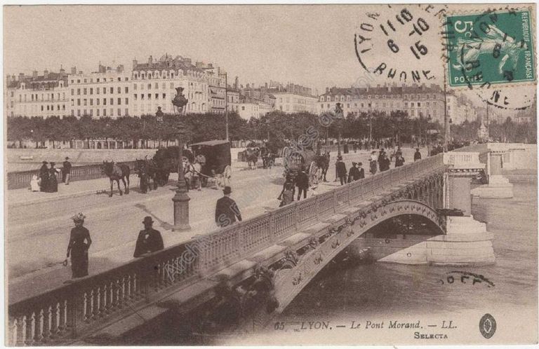 Pont Morand, puis pont du Bâtiment, puis pont Morand (détruit) ; culée (vestiges)