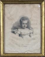 Estampe - Portrait d'Antoine d'Orléans duc de Montpensier (1824-1890), enfant