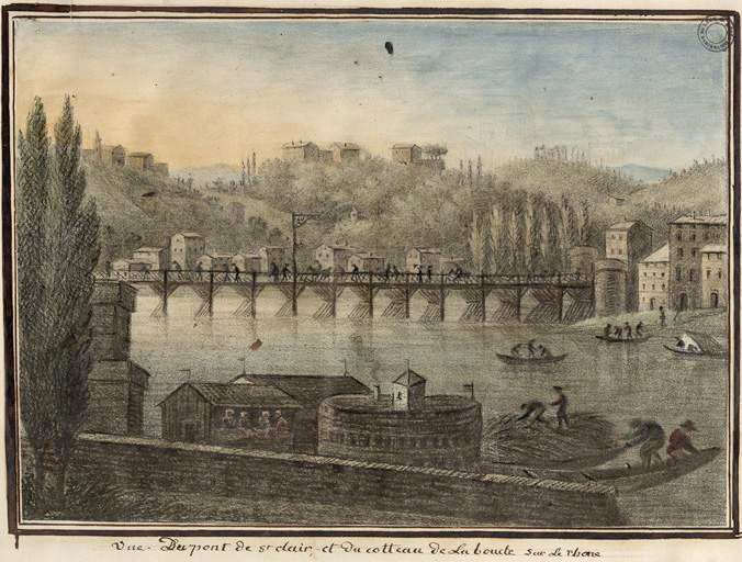 Pont Saint-Clair, puis pont Rouge, puis pont de la Victoire, puis pont Morand (détruit)