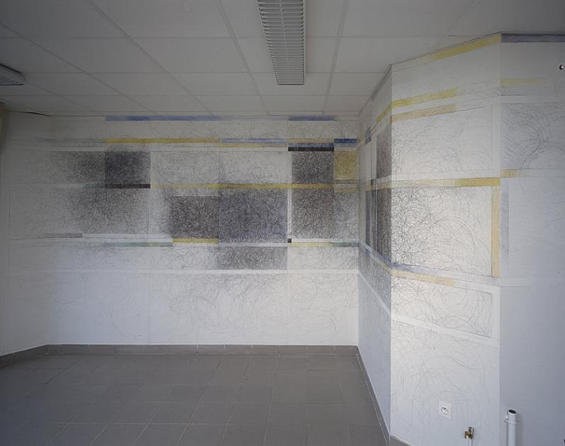 Revêtement mural (dessin) : composition sans titre