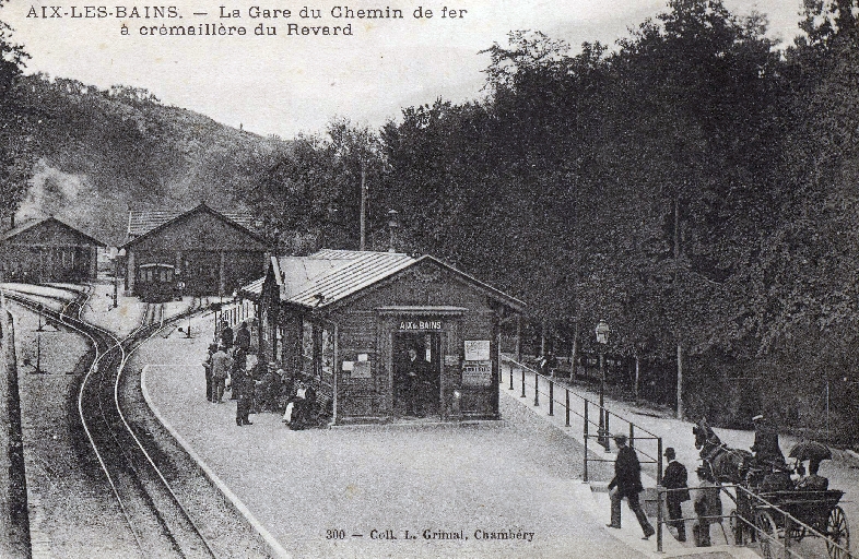 Gare de départ du chemin de fer à crémaillère du Revard