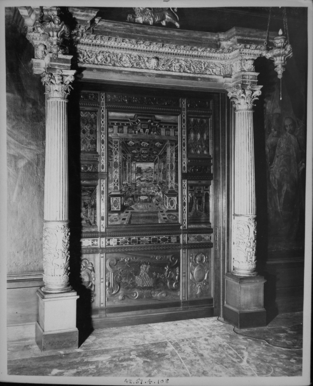 Tableau d'autel du retable de la chapelle : la Cène