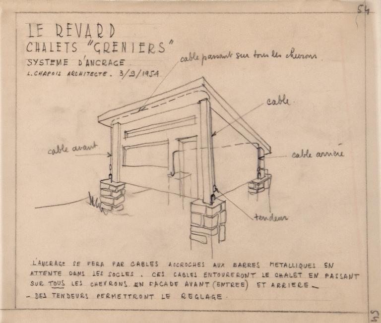 Ensemble de 5 maisons (chalets), dits chalets greniers