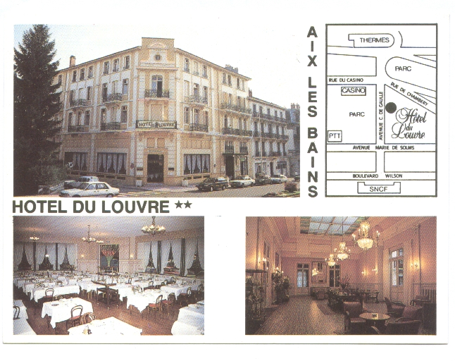 Hôtel de voyageurs, hôtel du Louvre, puis hôtel du Louvre et Savoy, puis hôtel du Louvre, actuellement immeuble le Louvre