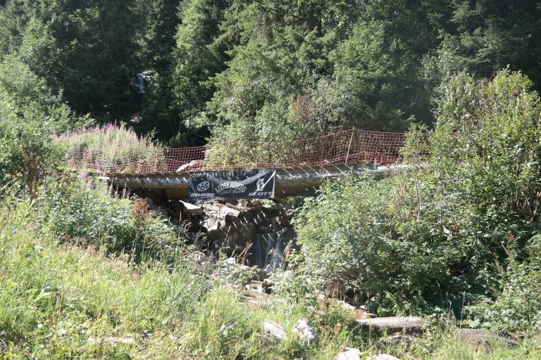 Passerelle VTT de Plaine Dranse