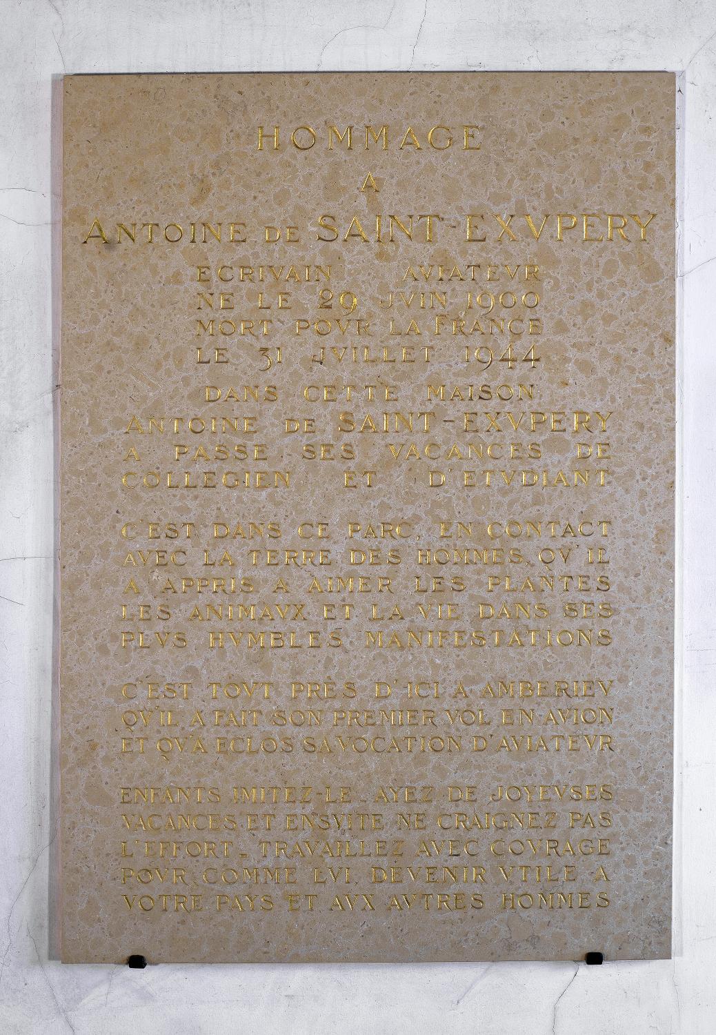 Château, puis colonie de vacances et préventorium, maison familiale d'Antoine de Saint-Exupéry