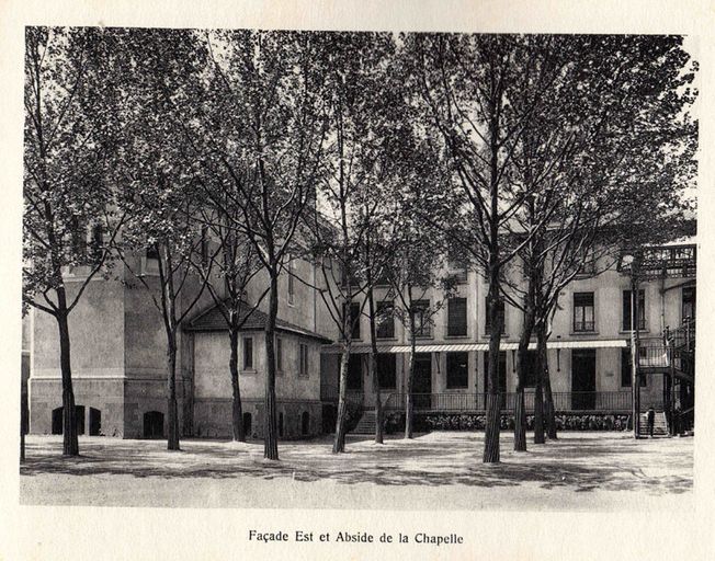 Mausolée dit chapelle expiatoire ou second monument des Brotteaux ; couvent de capucins, actuellement école Ozanam