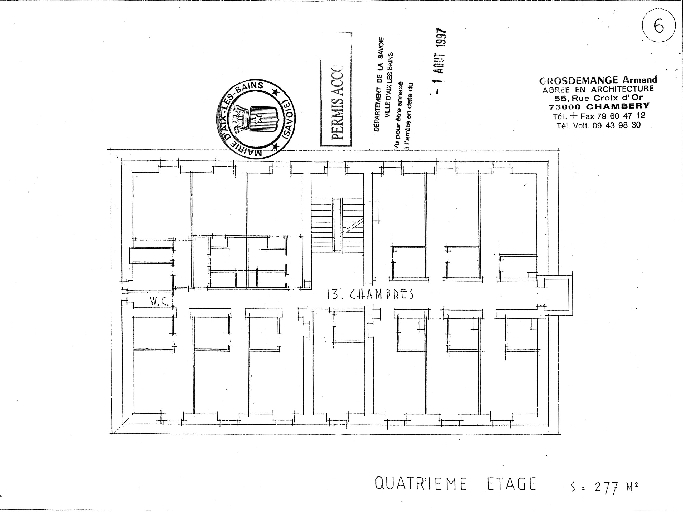 Hôtel de voyageurs, Hôtel de la Cloche, actuellement immeuble