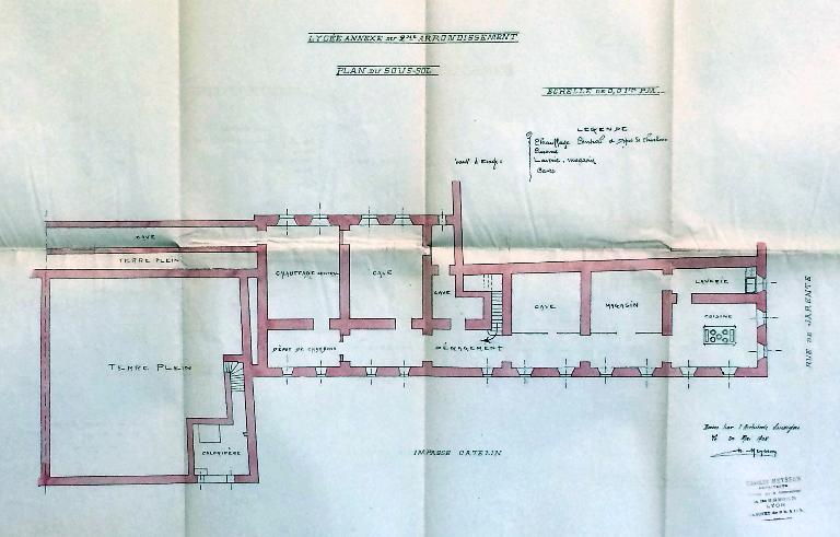 Lycée Ampère, annexe Perrache, actuellement collège Jean-Monnet, annexe Catelin