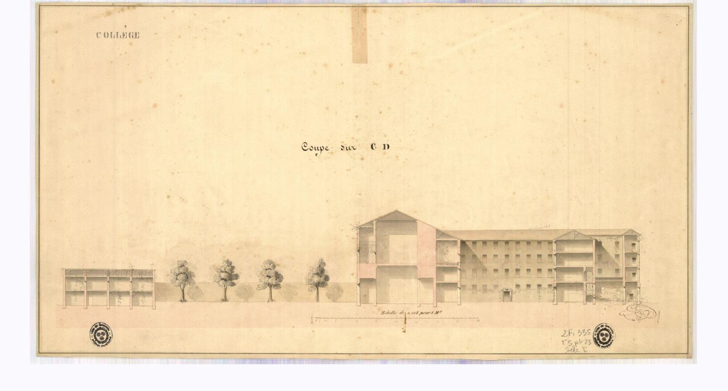 Collège de jésuites, dit Royal-Dauphin, puis école centrale, lycée, collège royal, lycée de garçons puis lycée de jeunes filles, actuellement cité scolaire Stendhal