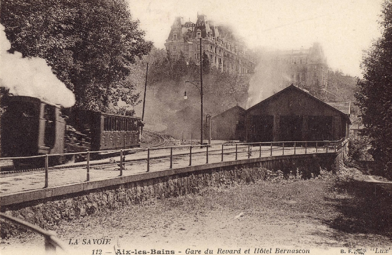 Gare de départ du chemin de fer à crémaillère du Revard