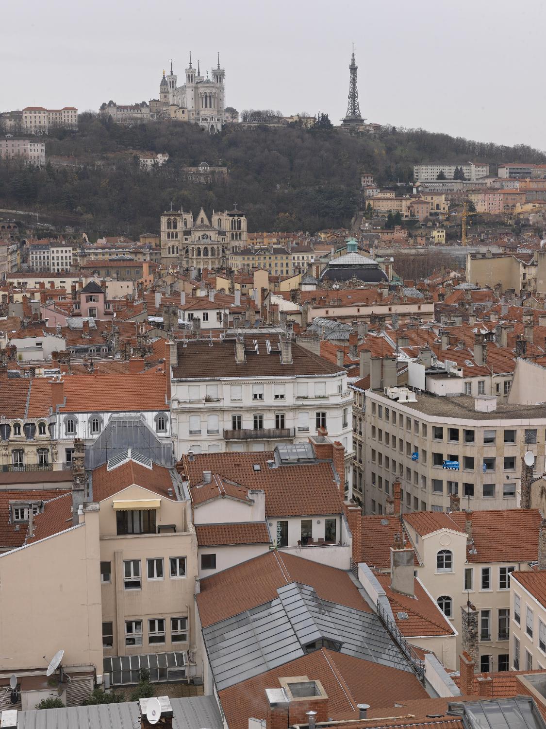 Vue partielle du secteur depuis le dôme Pascalon (hôtel-Dieu)