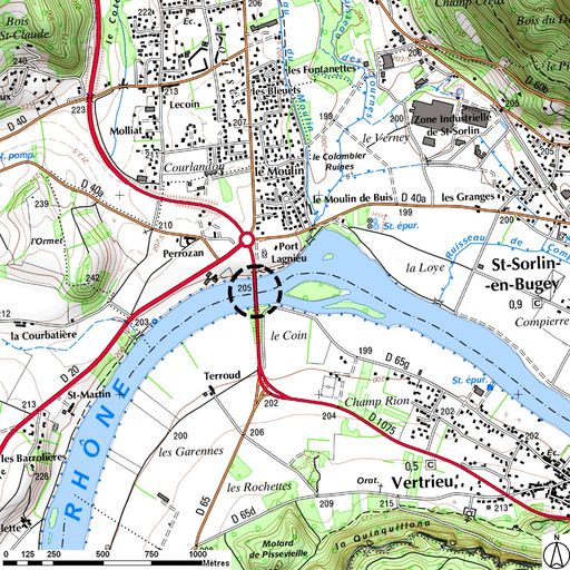 Pont suspendu de Lagnieu (détruit)