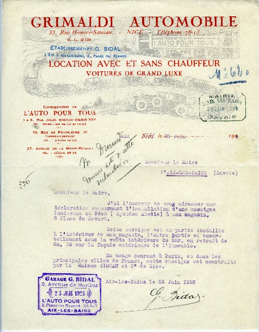 garage de réparation automobile, puis immeuble et garage avec station-service, dit Le Colbert, puis immeuble Le Colbert