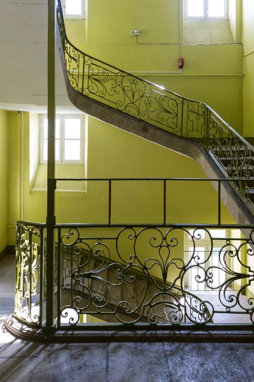 Ancien collège jésuite : escalier principal, en 2012
