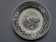 Assiette historiée n° 3 - " Campagnes d'Afrique " : " Prise de Miliana "
