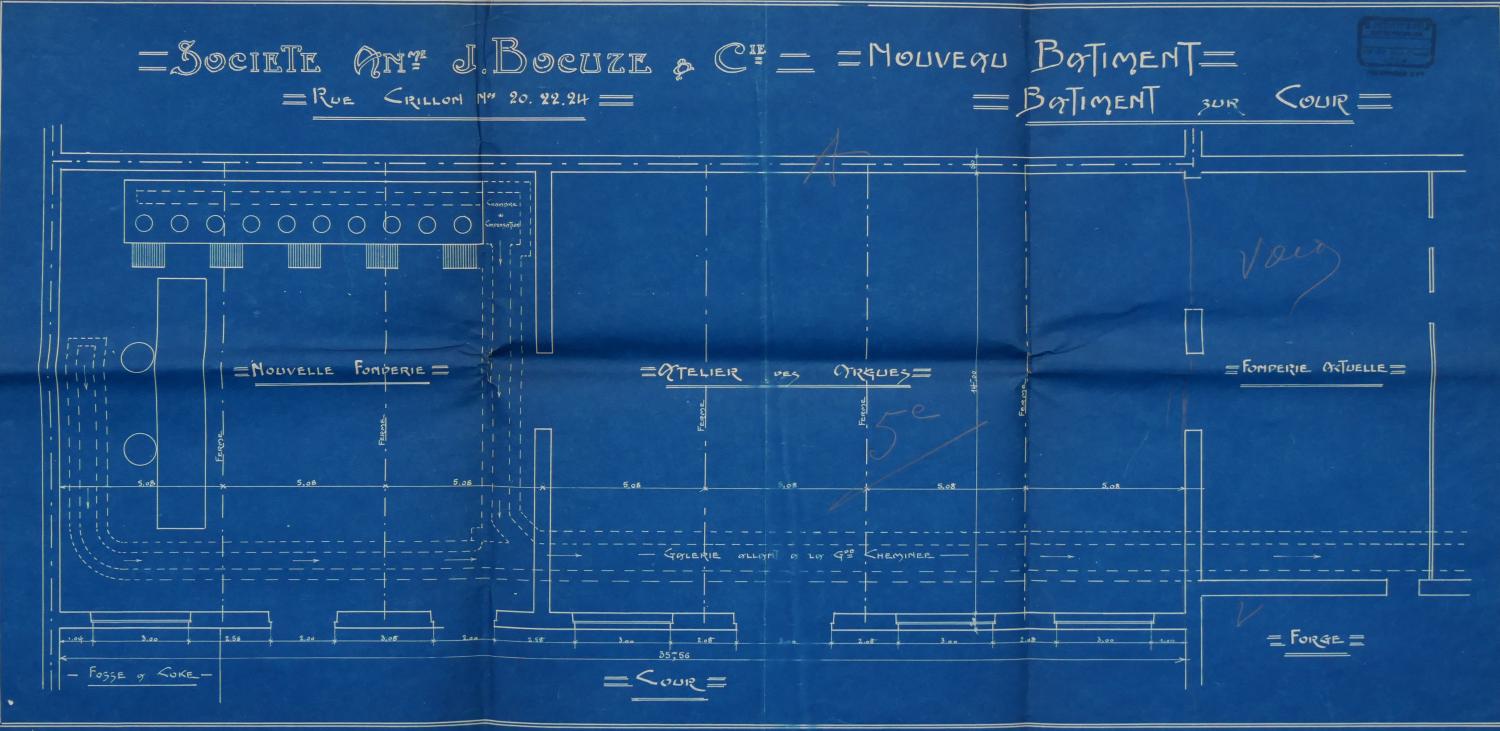 Plans d'usine de 1912, de Lyon 6e (AC Lyon 314W/480) 