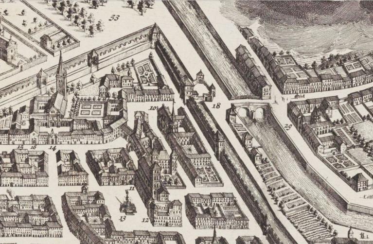Vue du collège [n°10], 1675 ("Theatrum Sabaudiae", AD Haute-Savoie)