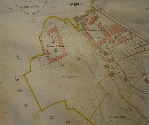 Château de Faverges, puis Usines Duport et Blanc, puis Société Gourd-Croizat-Dubost et Cie, Soierie Stünzi, puis logements, actuellement gîte et accueil d'événements