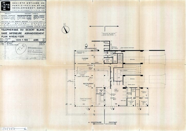 Gare inférieure du téléférique des Grandes Platières