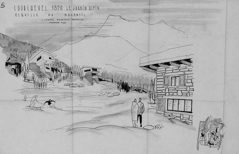 Station de sports d'hiver dite Courchevel 1850