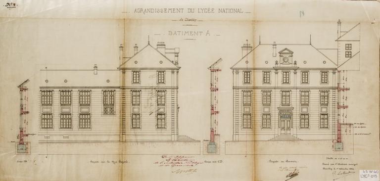 Couvent de la Visitation, puis école secondaire communale, puis collège royal, puis lycée impérial, puis lycée de garçons, actuellement lycée Vaugelas