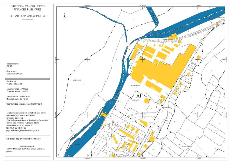 centrale et barrage de Pierre-Eybesse, basse vallée de la Romanche et usine des Clavaux, Compagnie Universelle d'Acétylène et d'Electrométallurgie (CUAEM) puis Pechiney actuellement Ferro Pem