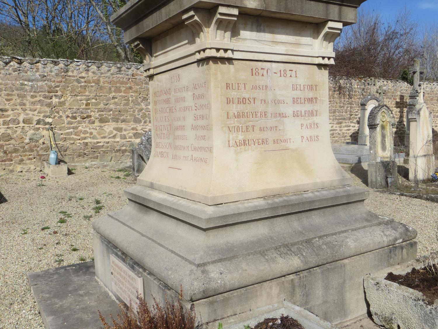 Monument aux morts de la guerre de 1870-1871 et de la guerre de 1914-1918