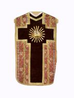 chasuble, étole, voile de calice : ornement rouge n°2