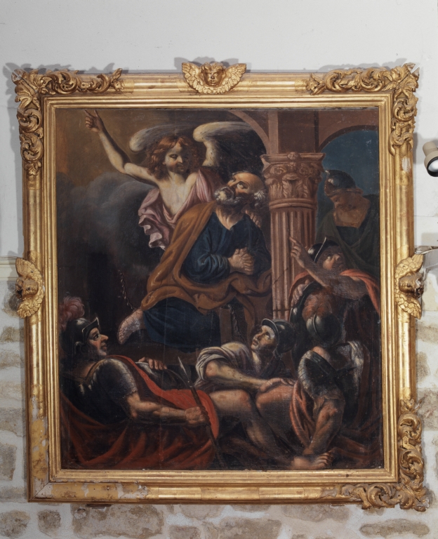 Tableau : Saint Pierre délivré de sa prison par un ange