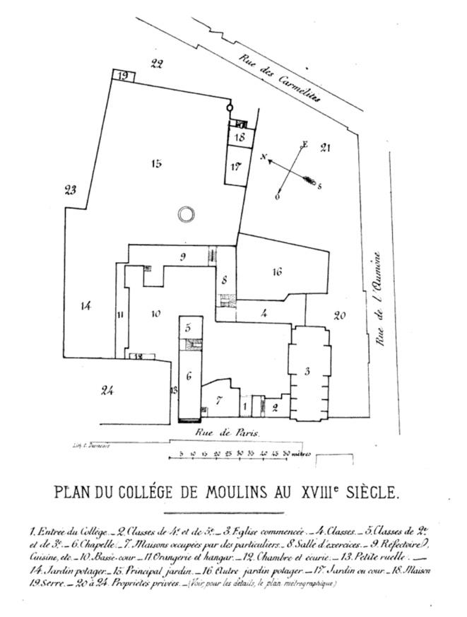 Collège de jésuites dit collège Sainte-Marie, puis école centrale, actuellement palais de justice