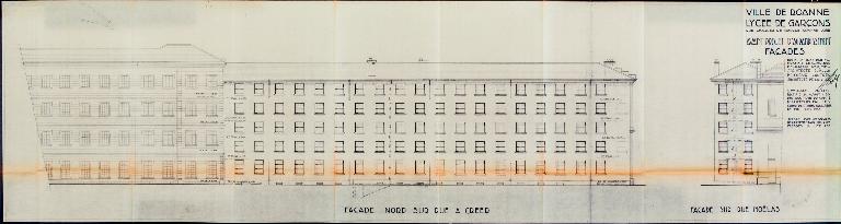 Manoir de Chènevoux, puis collège de jésuites, puis école centrale, puis lycée de garçons, actuellement lycée d'enseignement secondaire Jean-Puy