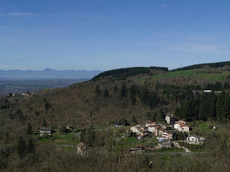 Pentes de la commune de Thiers