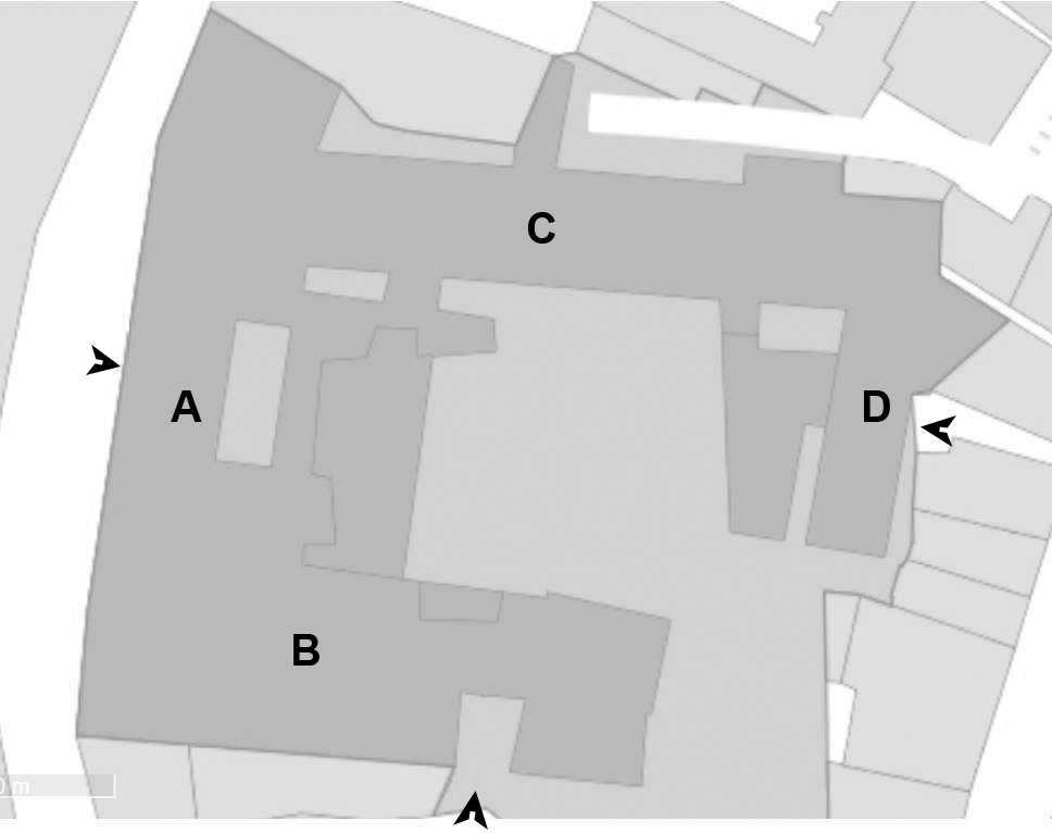 Collège de jésuites d'Aurillac, puis collège communal, lycée de garçons, école primaire supérieure de jeunes filles, collège moderne et technique de jeunes filles, actuellement collège Jeanne-de-La-Treilhe