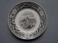 Assiette historiée n° 4 - " Campagnes d'Afrique " : " Combat de Tansalmet "