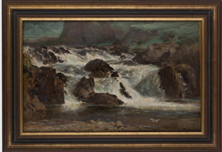 Vers 1860, Jules Laurens prend une cascade pour sujet principal de son tableau. C'est aussi l'époque où les guides ferroviaires les mentionnent, des plus banales aux plus extraordinaires.