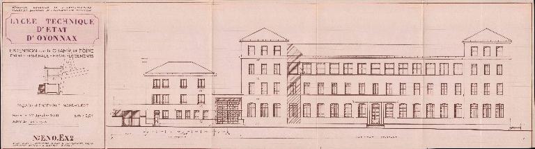 École primaire supérieure, puis École pratique de commerce et d'industrie, puis École nationale professionnelle, dite des matières plastiques, actuellement Lycée d'enseignement général et technologique Paul-Painlevé