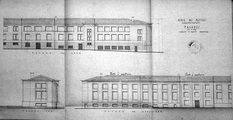 Ecole de métiers des industries métallurgiques et atelier-école, puis lycée technique des industries métallurgiques et lycée d'enseignement professionnel, actuellement lycée Hector-Guimard - Lycée des Métiers, Transformations des matériaux