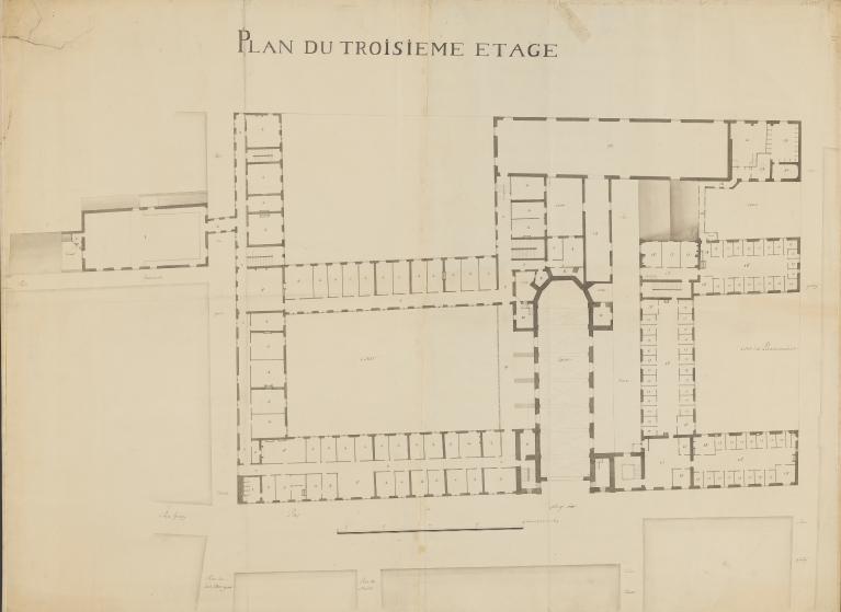 Collège de jésuites puis d'oratoriens, dit Collège de la Trinité ou Grand Collège, actuellement lycée Ampère